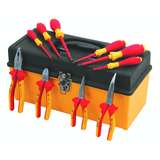 Insulated Pliers and Screwdriver Set in Tool Box, 10 Piece redirect to product page